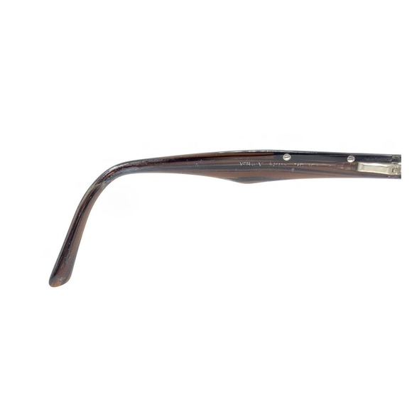 Prada VPR 01M ZXD-1O1 Striped Brown Eyeglasses Frames 52-15 140 Italy Men Women - Picture 10 of 12